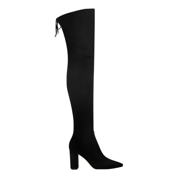 MARC FISHER LTD Black MLULONA Over The Knee Boot Women’s Size 7.5 - Picture 1 of 15